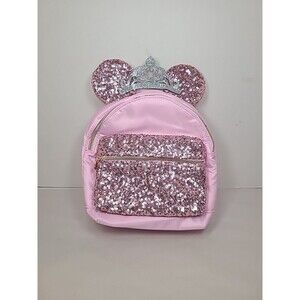 Disney Pink Sequin Backpack Bibbidi Bobbidi Boutique Kids Backpack New